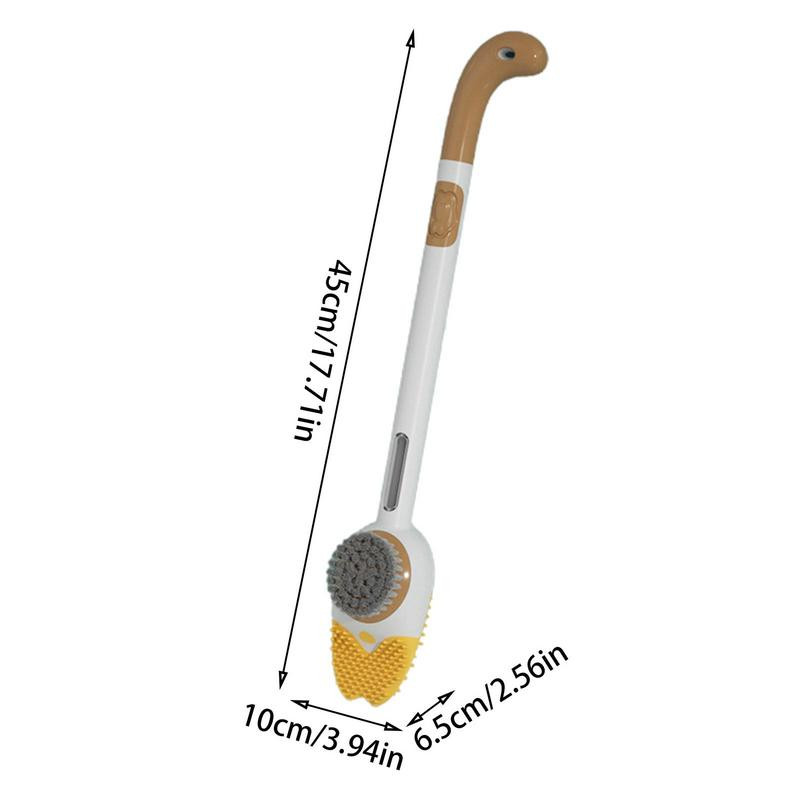 Četka za WC školjku Slatki silikonski klip za kupaonicu s dozatorom sapuna Fleksibilna ribača WC školjke za dubinsko čišćenje u obliku mačića na zid