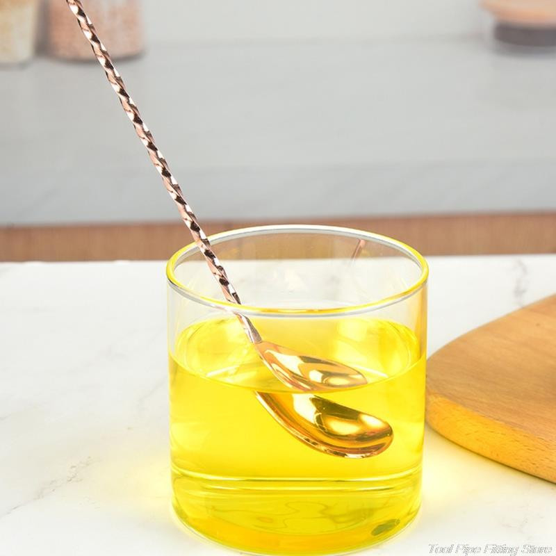 Ilgos rankenos maišymo šaukštas nerūdijančio plieno strypo maišytuvo strypas šaukštai kokteilių maišymo šaukštai gėrimams gaminti Virtuvės įrankiai didmeninė prekyba