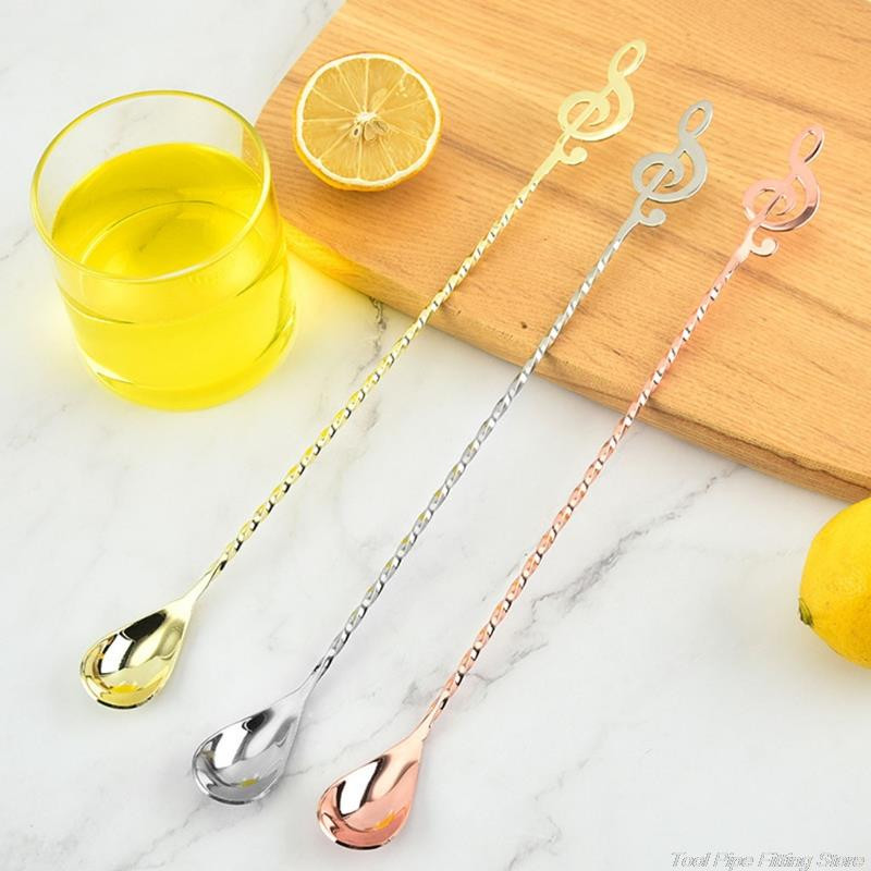 Ilgos rankenos maišymo šaukštas nerūdijančio plieno strypo maišytuvo strypas šaukštai kokteilių maišymo šaukštai gėrimams gaminti Virtuvės įrankiai didmeninė prekyba