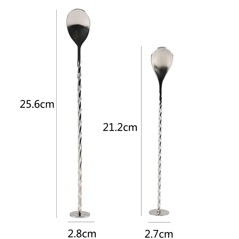 Koktel bar od nehrđajućeg čelika Spiralni uzorak Šejker za piće Mudlica Mješalica Uvrnuta žlica za miješanje Kuhinjsko posuđe Bar Naprava