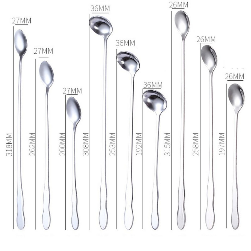 Kūrybingi nerūdijančio plieno moliūgų koteliai ledo šaukštas medaus arbata kava itin ilga rankena maišymo šaukšto juostelė kokteilių maišymo maišytuvai