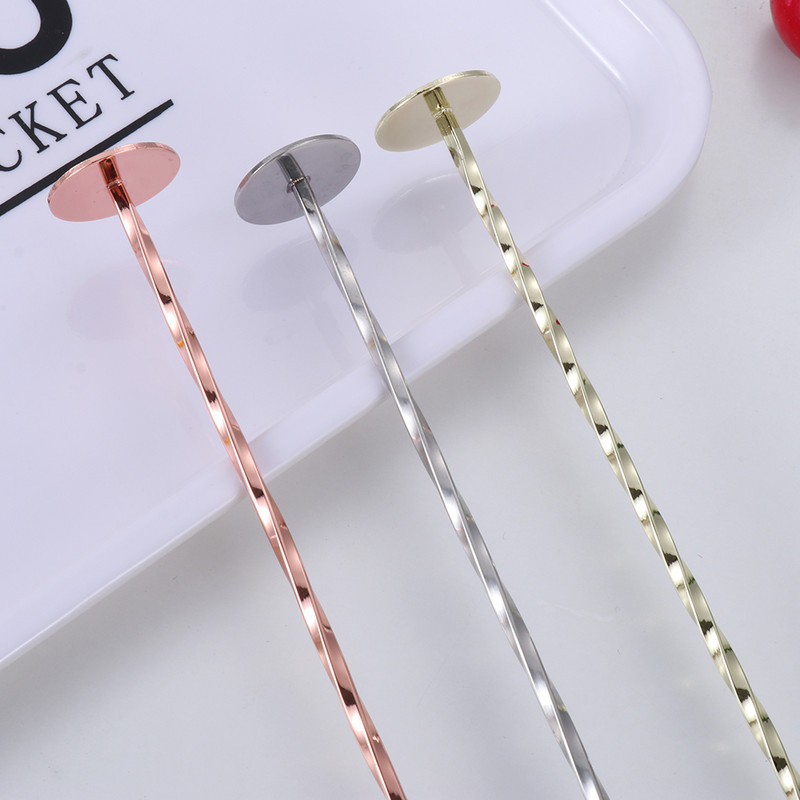 Videi draudzīga gara roktura kokteiļu karote nerūsējošā tērauda spirālveida sajaukšanai Teadrop karote virtuves maisīšanas karote Bārmeņa maisīšanas rīki