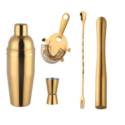 750 ml kokteilių plaktuvo puodelis vyno Martini Boston alaus maišyklės plaktuvas gėrimų maišytuvas Auksinis kokteilių butelis vakarėlis namų baro barmeno reikmenys