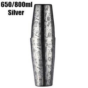 18 uncijų ir 28 uncijų amerikietiško stiliaus Bostono purtytuvas 304 nerūdijančio plieno kokteilių plaktuvas skardos / alavo purtytuvo juostos įrankis