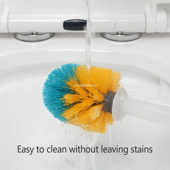 Βούρτσα καθαρισμού επιτοίχιας βάσης με μακριά λαβή Τουαλέτα Brush&holder Can Add Toilet Cleaner Dropship