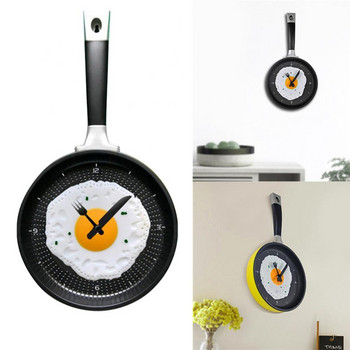 Творческа всекидневна Стенни часовници с поширани яйца Декорация за домашен ресторант