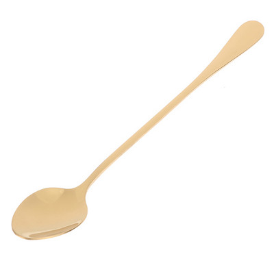 Nauji nerūdijančio plieno ilga rankena ledo šaukštai vaivorykštiniai stalo reikmenys maišymo šaukštai įrankiai medaus kava ledų arbatos šaukštai