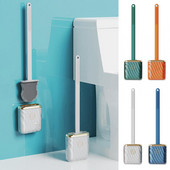 1 komplekts tualetes birstei, mīksta birstes galviņa, spēcīga mazgāšanas līdzekļa traipu tīrītājs, piekarināms pie sienas bez nāves leņķa TPR tualetes birste vannas istabas piederumi