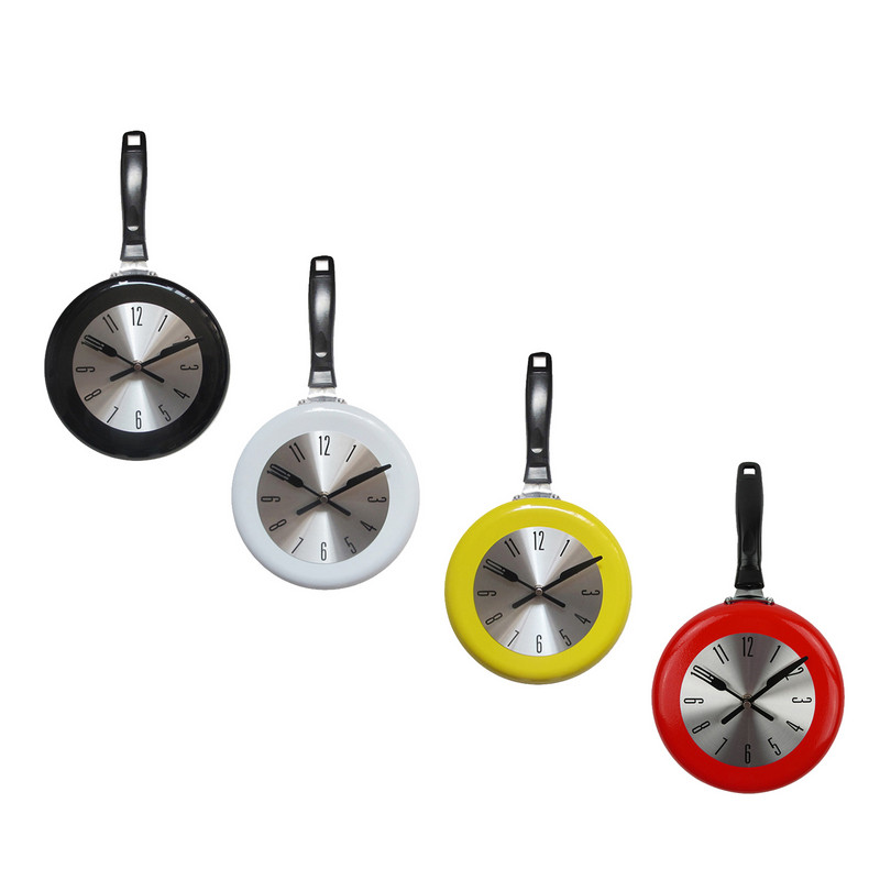 Unikāls virtuves sienas pulkstenis, 8 collu pannas forma, jaunums mākslas pulkstenis, mājas virtuves ēdamistabas dekors, dāvanas