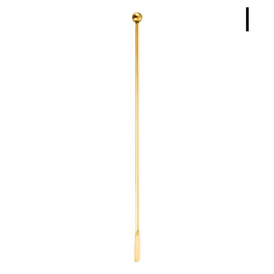 Agitator din oțel inoxidabil în formă de fructe 3D Unelte pentru băuturi de cocktail Bar de vinuri Agitator Accesorii de bucătărie Agitator lingură de petrecere H1U3