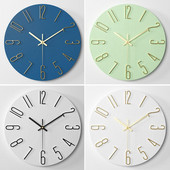 Lielisks sienas pulkstenis, precīzs ar baterijām darbināms 12 collu luksusa kvarca piekarināms pulkstenis Kvarca pulkstenis mājas pulkstenis