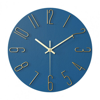 Отличен стенен часовник Прецизен 12-инчов луксозен кварцов висящ часовник, захранван с батерии, кварцов часовник, домашен часовник
