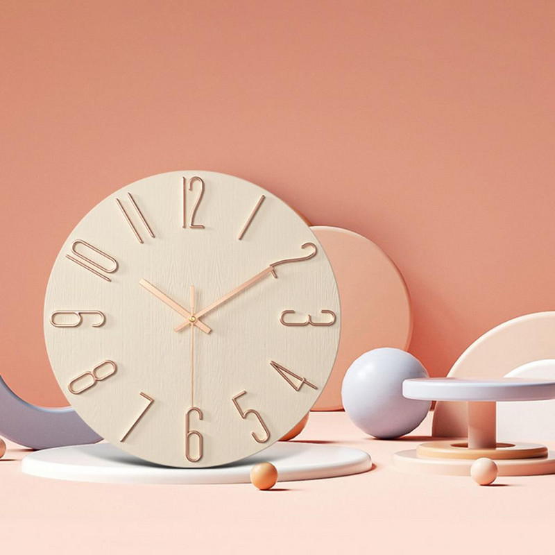 Lielisks sienas pulkstenis, precīzs ar baterijām darbināms 12 collu luksusa kvarca piekarināms pulkstenis Kvarca pulkstenis mājas pulkstenis