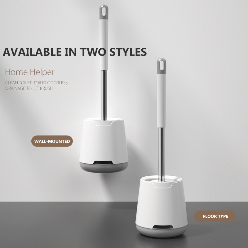 Mekana TPR WC četka Odvojiva ručka Silikonska glava Samostojeća podna zidna oprema za čišćenje Kupaonski pribor za dom