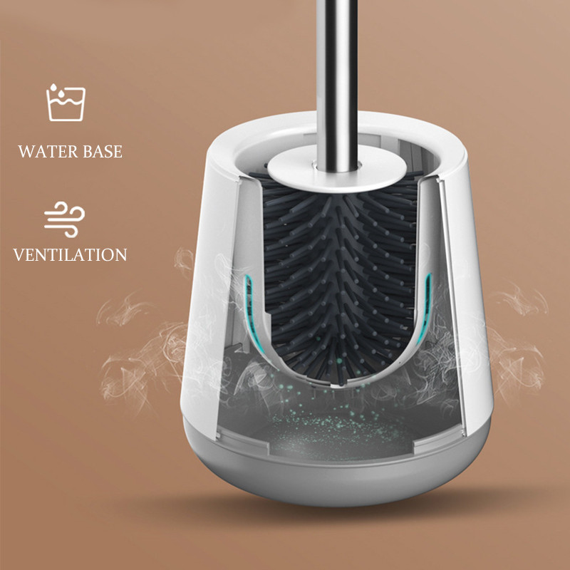 Mekana TPR WC četka Odvojiva ručka Silikonska glava Samostojeća podna zidna oprema za čišćenje Kupaonski pribor za dom