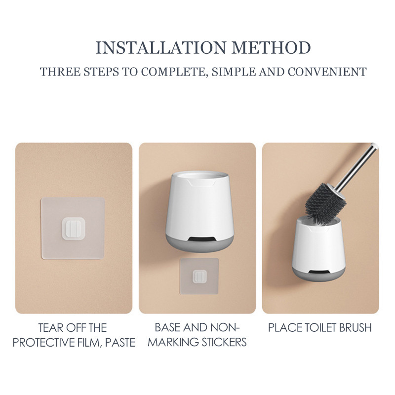 Mekana TPR WC četka Odvojiva ručka Silikonska glava Samostojeća podna zidna oprema za čišćenje Kupaonski pribor za dom
