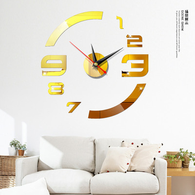 Akrilne naljepnice za zrcala 3D zidni sat Moderni DIY zidni sat Sat Naljepnica za zrcalne površine Kućni ured Dekoracija za kafić Zidni sat