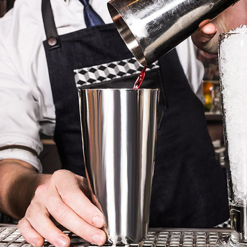 1Gb 500ml/750ML nerūsējošā tērauda kokteiļu šeikeris kokteiļu mikseris vīns Martini dzeramais Boston stila šeikeris ballīšu bāra rīki