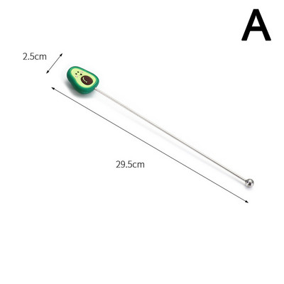 1PC Duga ručka Štapići za miješanje od nehrđajućeg čelika Štapići za miješanje koktel pića Barmen Alati za miješanje Kuhinjski pribor Pribor