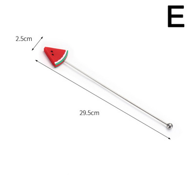 1PC Duga ručka Štapići za miješanje od nehrđajućeg čelika Štapići za miješanje koktel pića Barmen Alati za miješanje Kuhinjski pribor Pribor
