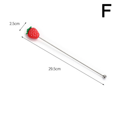 1PC Duga ručka Štapići za miješanje od nehrđajućeg čelika Štapići za miješanje koktel pića Barmen Alati za miješanje Kuhinjski pribor Pribor