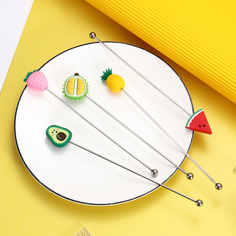 1PC Duga ručka Štapići za miješanje od nehrđajućeg čelika Štapići za miješanje koktel pića Barmen Alati za miješanje Kuhinjski pribor Pribor