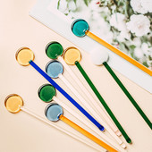 18 cm kreativna miješalica za koktele Stakleni štapići za svadbene zabave Bar Swizzle Drill Staklena šipka za ručno miješanje kave