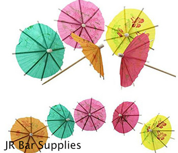 100 τμχ Cocktail Parasols Cocktail Umbrella Sticks Party Frilled Sandwich, ορεκτικό, Cocktail Picks Party Supplies