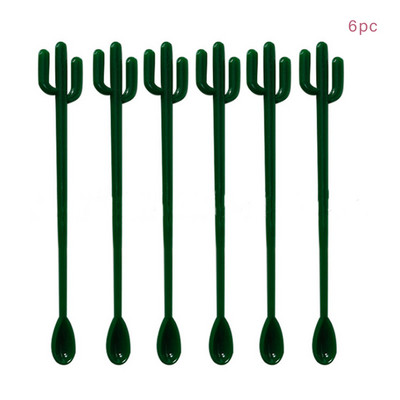 6PCS Štapić za miješanje voćnog soka s temom Hawaii Koktel Mlijeko Med Štapić za miješanje kave Kaktus Flamingo Aloha potrepštine za zabavu