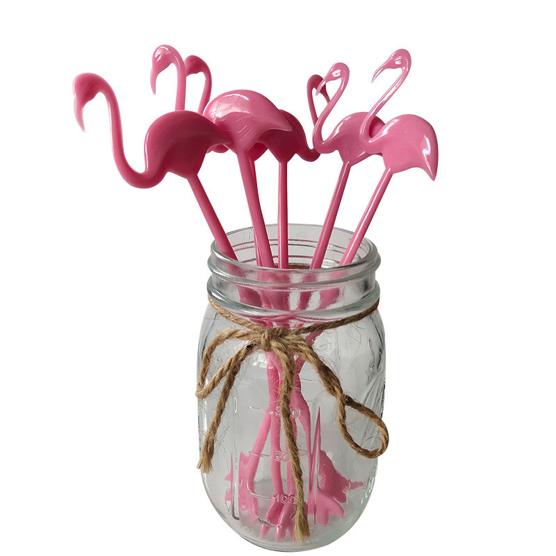 6PCS Štapić za miješanje voćnog soka s temom Hawaii Koktel Mlijeko Med Štapić za miješanje kave Kaktus Flamingo Aloha potrepštine za zabavu