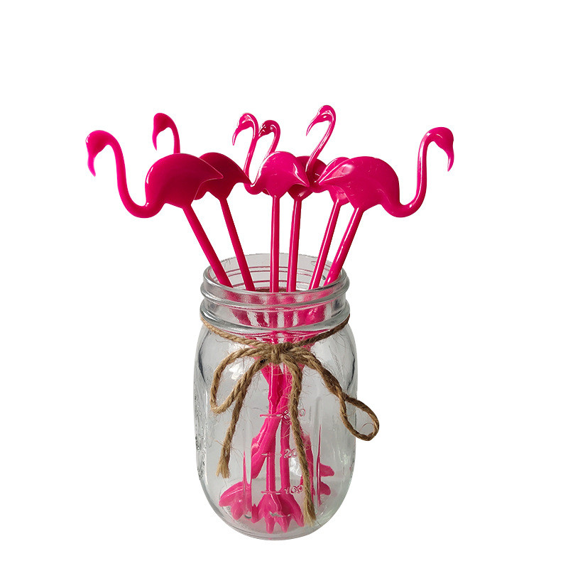 6PCS Štapić za miješanje voćnog soka s temom Hawaii Koktel Mlijeko Med Štapić za miješanje kave Kaktus Flamingo Aloha potrepštine za zabavu