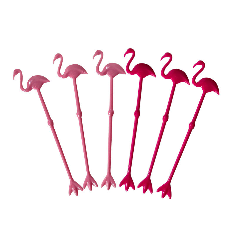 6PCS Štapić za miješanje voćnog soka s temom Hawaii Koktel Mlijeko Med Štapić za miješanje kave Kaktus Flamingo Aloha potrepštine za zabavu