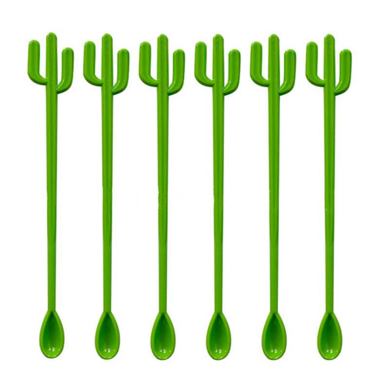 6PCS Štapić za miješanje voćnog soka s temom Hawaii Koktel Mlijeko Med Štapić za miješanje kave Kaktus Flamingo Aloha potrepštine za zabavu