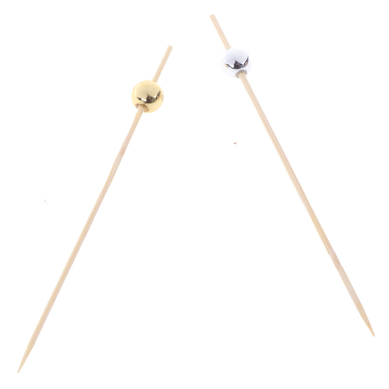 12 cm 100 KOM. Drvena čačkalica Koktel Hrana Ražnjići Pijuci Voće Vilica Bambusovi štapići Biserna zabava Potrepštine za vjenčanje