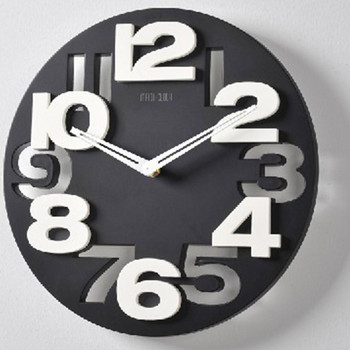 Στερεοφωνικά τρισδιάστατα ψηφιακά ρολόγια τοίχου Μοντέρνα σχεδίαση Μεγάλη επιτοίχια διακόσμηση ρολόι κουζίνας σαλονιού