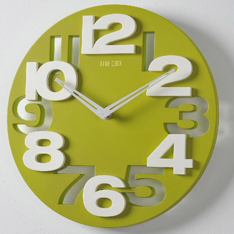 Stereo 3D digitalni zidni satovi Modernog dizajna Veliki zidni viseći kuhinjski sat Dekoracija za dnevni boravak