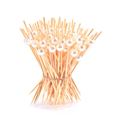 100 kom Dekoracija Bambus Odabir hrane Voćne vilice Štapići Buffet Cupcake Toppers Vilice za koktele Dekoracije za vjenčanje