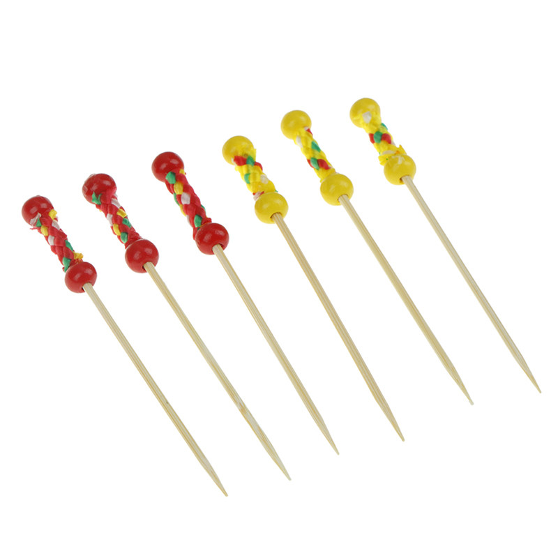 100 kom Dekoracija Bambus Odabir hrane Voćne vilice Štapići Buffet Cupcake Toppers Vilice za koktele Dekoracije za vjenčanje