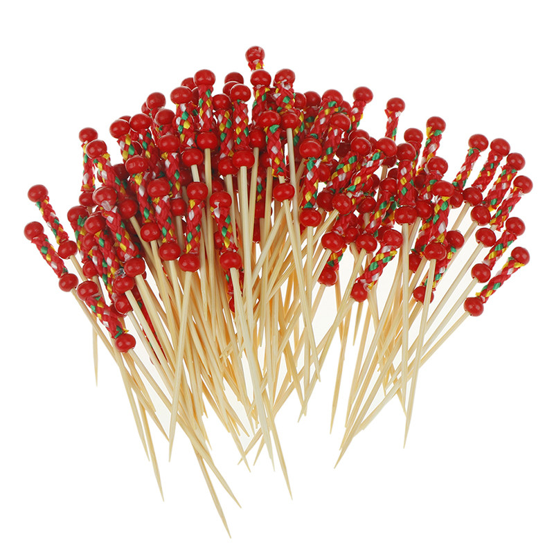 Badu.hr 100 kom Dekoracija Bambus Odabir hrane Vone vilice tapii Buffet  Cupcake Toppers Vilice za koktele Dekoracije za vjenanje - Badu.hr