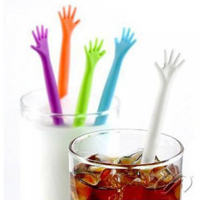 5 τμχ/συσκευασία Πολύχρωμο Cocktail Swizzle Stick Drink Wine Stirrer Coffee Muddler Puddler Hand Drink Stirrers Kitchen Bar DIY Supplies