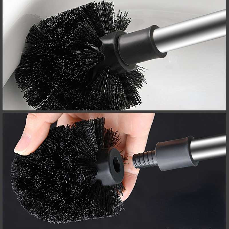 2022 Ιαπωνική απλή βούρτσα καθαρισμού τουαλέτας οικιακού καθαρισμού Εργαλείο καθαρισμού με μαλακή βούρτσα χωρίς διάτρηση σετ βούρτσας τουαλέτας