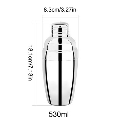 Shaker za koktele od nehrđajućeg čelika Mikser Wine Martini Boston Shaker za barmena Drink Party Barware Tools Bar Set 350ml/530/750ml