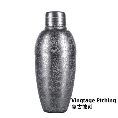 500 ml 3 gab. Vintage kokteiļu šeikeru stieņa šeikera šeikeru stieņa instrumenti