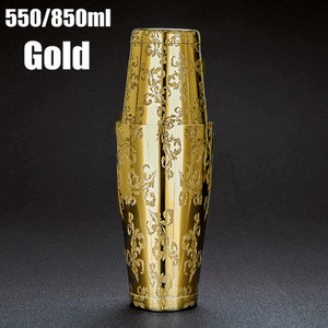 550 ml/850 ml Graviranje od nehrđajućeg čelika Cocktail Boston Bar Shaker Alati za bar