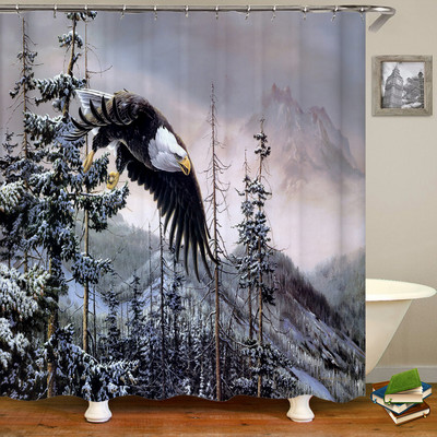 Juokingos Dušo Užuolaidos Vonios Užuolaidos Su Kabliukais Dekoras Neperšlampamas Cat Dog 3d Vonios 180*180cm Kūrybiškos asmenybės dušo užuolaidos