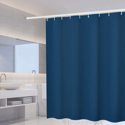 Perdele de duș albe, impermeabile, îngroșați, perdea de baie, culoare solidă, poliester, țesătură despărțitoare, accesorii pentru baie pentru acasă