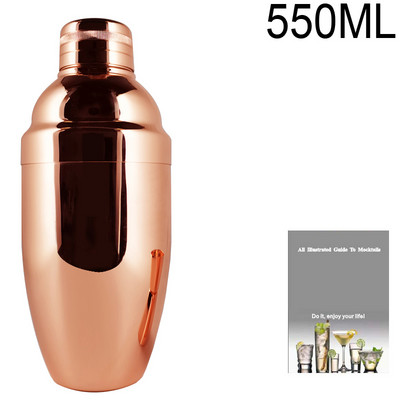 2-6gab American Style Boston Shaker kokteiļu šeikeri 750ml/600ml/450ml nerūsējošā tērauda kratītāja krūzes stieņa rīks