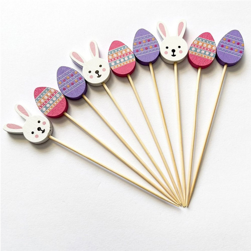 50/100 gab Vienreizējās lietošanas bambusa dakšiņas iesmi Ēdienu cērtes Kūka Deserta salāti Augļu kociņi Priecīgus Ziemassvētkus Mājas dekors Virtuves rīks