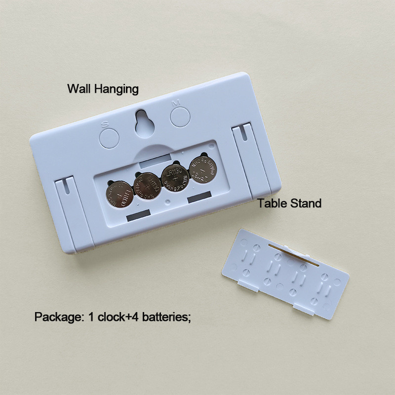 Ceas de masă nordic Ceas de birou LCD Ceas electronic Font mare pentru studenți Ceas de birou mut Ceas de birou Ceas de perete