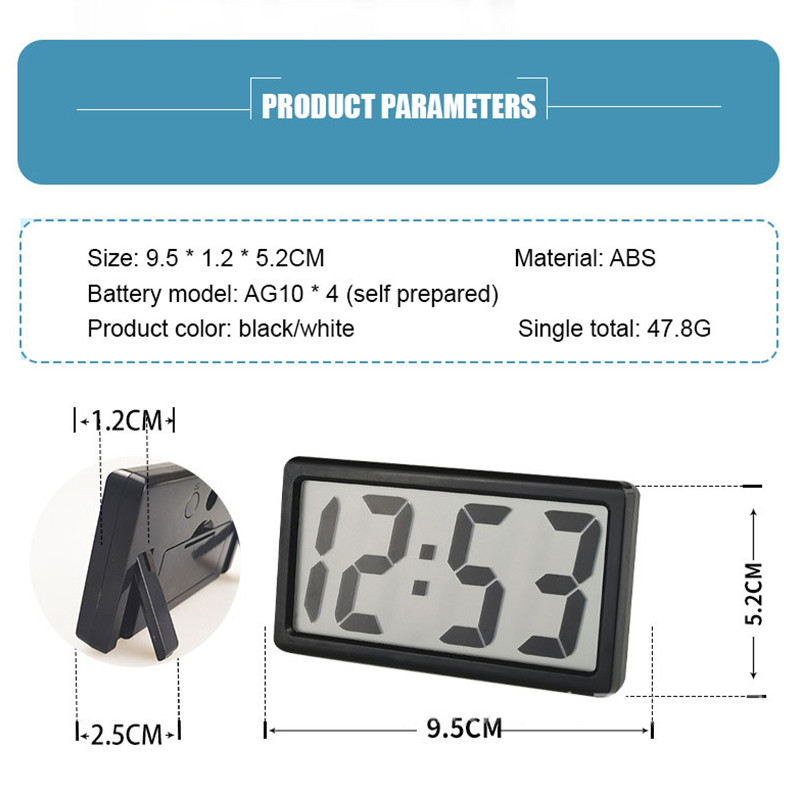 Ceas de masă nordic Ceas de birou LCD Ceas electronic Font mare pentru studenți Ceas de birou mut Ceas de birou Ceas de perete